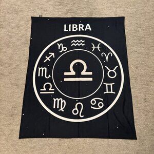 Libra Zodiac Blanket - Polyester Fleece - Astrology - Zodiac Signs